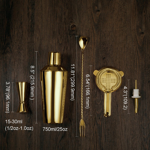 Luxury Stainless Steel Bar Set